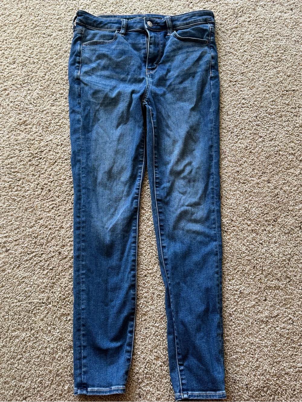 American Eagle Classic Women's Dark Blue High Rise Jegging Jeans